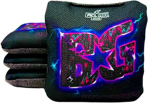 BG Cornhole Mercenary-L Bags | Exclusive to Amazon | Set of 4 Bags | Color: Toxic Shock Purple