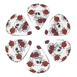 Lot de 6 médiators motif tête de mort pour guitare acoustique, guitare électrique, basse, ukulélé – fins, moyens et… - Les Beatles, Paul McCartney, John Lennon, RIngo Starr, George Harrison Lot de 6 médiators motif tête de mort pour guitare acoustique, guitare électrique, basse, ukulélé - fins, moyens et… – Image 4
