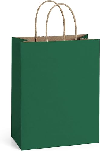 Vista 9 de BagDream Bolsas de papel Kraft, 8 x 4.25 x 10.5 pulgadas, 100 bolsas de regalo, bolsas de fiesta, bolsas de compras, bolsas Kraft, bolsas al por