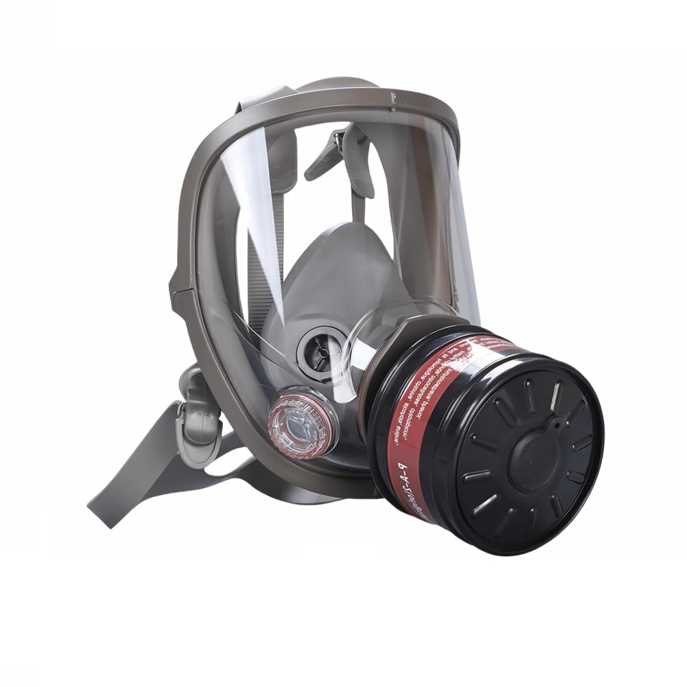 Masques à gaz de survie nucléaire et chimique, masque à gaz avec filtre à charbon actif de 40 mm, masque respiratoire à couverture intégrale
