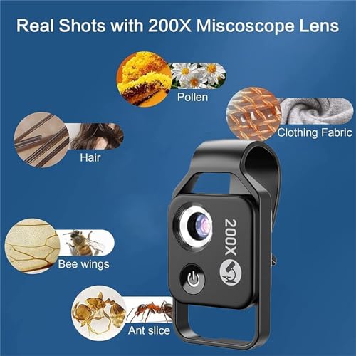 Lentille de microscope de téléphone Nanozoom 200x LED pour détails précis - 2