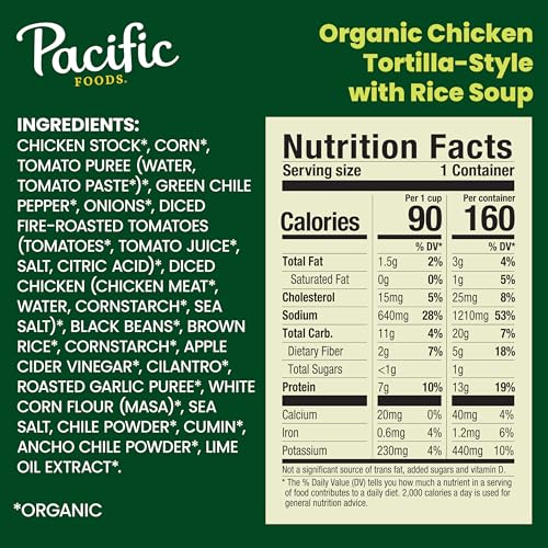 Image of Pacific Foods Organic Chicken Tortilla Soup, 16.3 oz Can