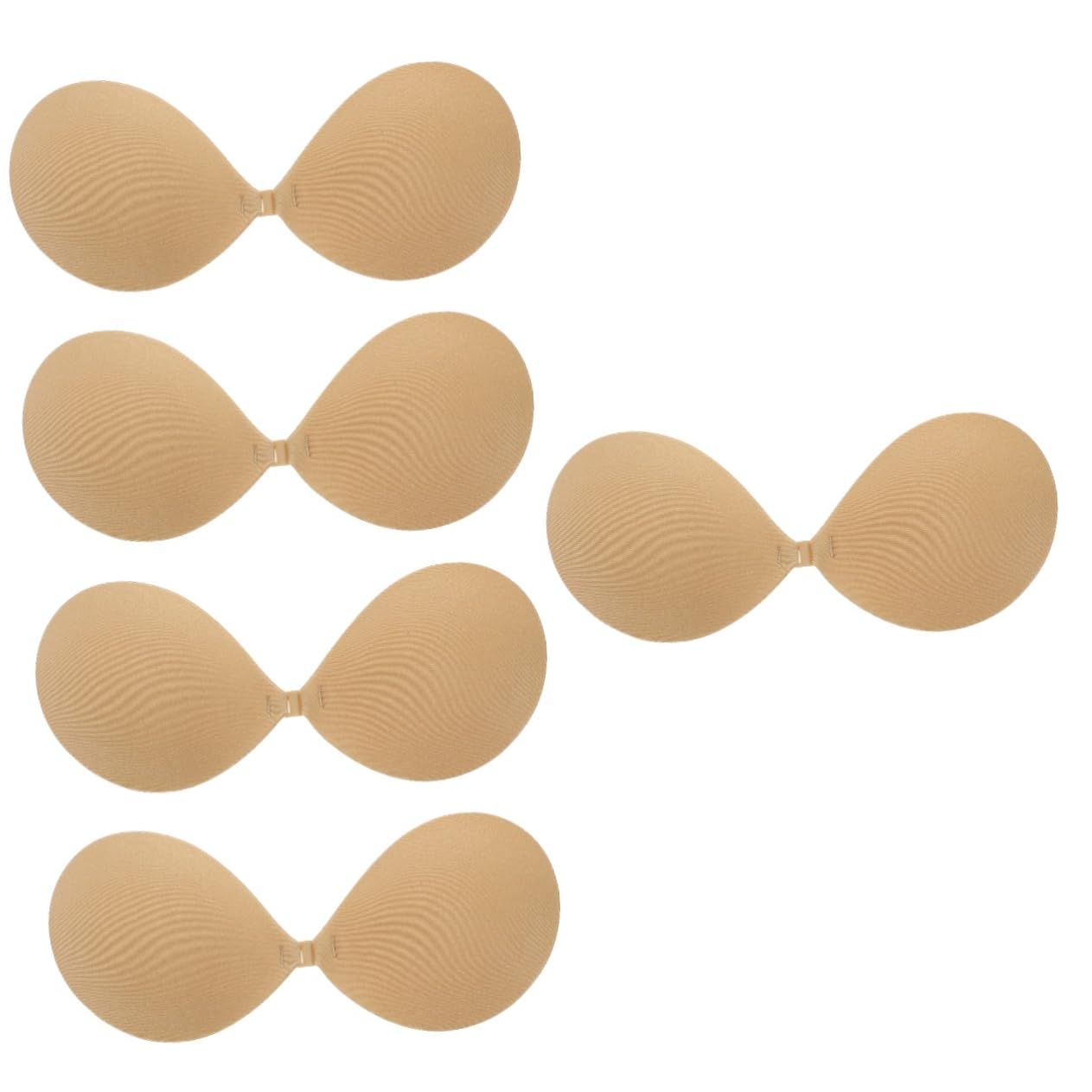 5 Pares sujetador invisible sujetadores de corte bajo para mujer sujetadores sin tirantes para mujer push up bra strapless bra empuja hacia arriba el sujetador pegajoso spandex