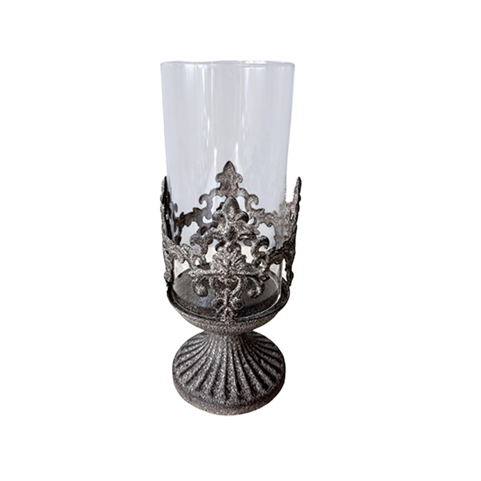 PANGBOER Windbreak Holders Clear Candleholders for Pillar Glass Candlestick for Centerpieces Home Decors Decorative Candlestick