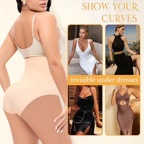 Image of Werena Women Tummy Control Shapewear Panties Shaping Underwear High Waist Body Shaper