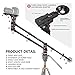 Neewer 70 inches/ 177Centimeters Carbon Fiber Jib Arm Camera Crane with 1/4 and 3/8-inch Quick Shoe Plate, Counter Weight for DSLR Video Cameras，Load up to 8 Kilograms/17.6 Pounds