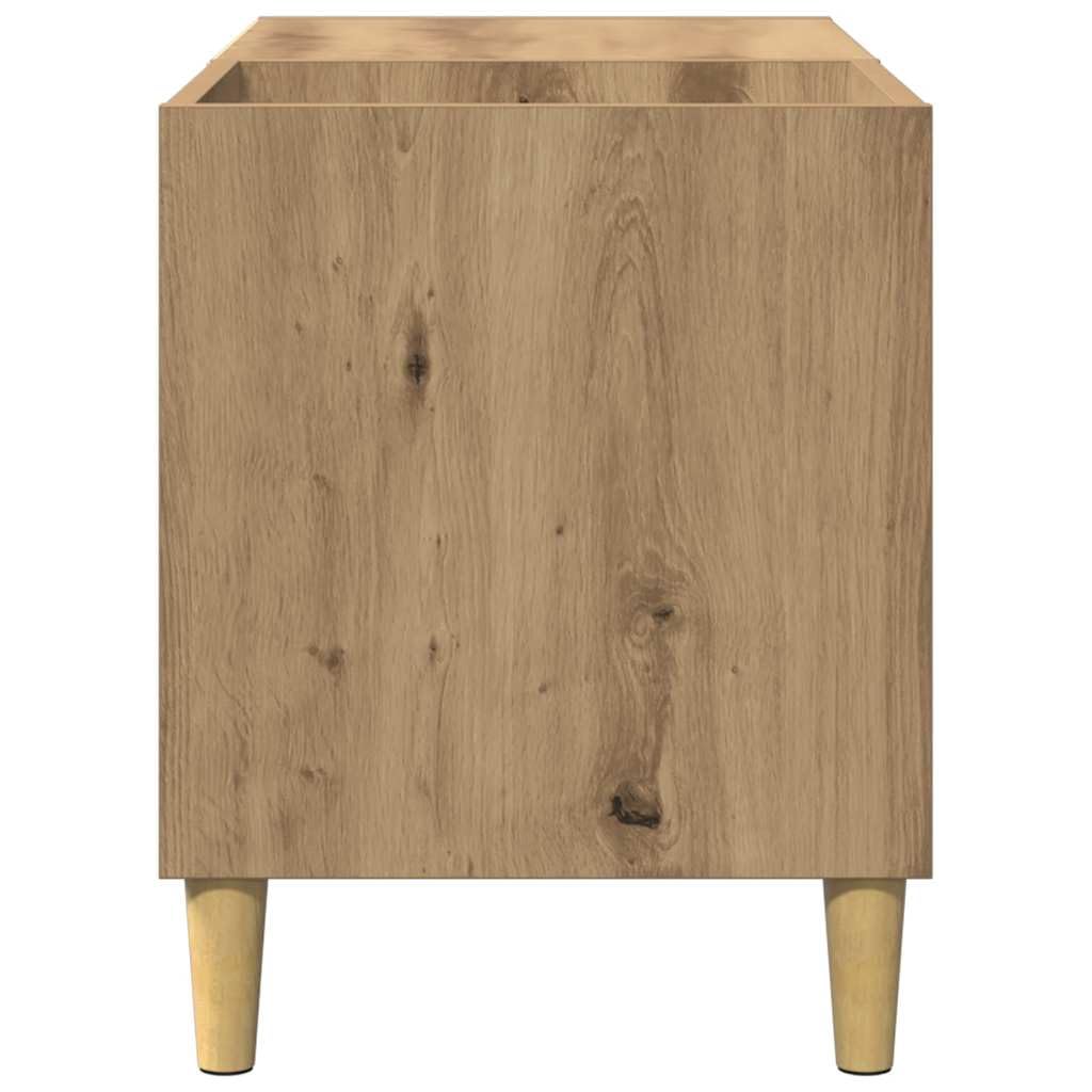 Hothingwell Szafa A Discs Chene 84 5x38x48 cm Drewno Ingenierie | Przechowywanie płyt winylowych LP, wytrzymały blat na gramofon, drewniane nogi, meble boczne lub biurko