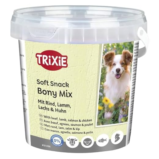 Dehner Hundesnack, Snackbox Jumbo, 4 Sorten-Mix, 1.2 kg 4 Trixie 31526 Soft Snack Bony Mix, XXL Pack, 1.800 g