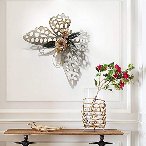 Papillon décoration murale métal coloré pour embellir votre salon - 3