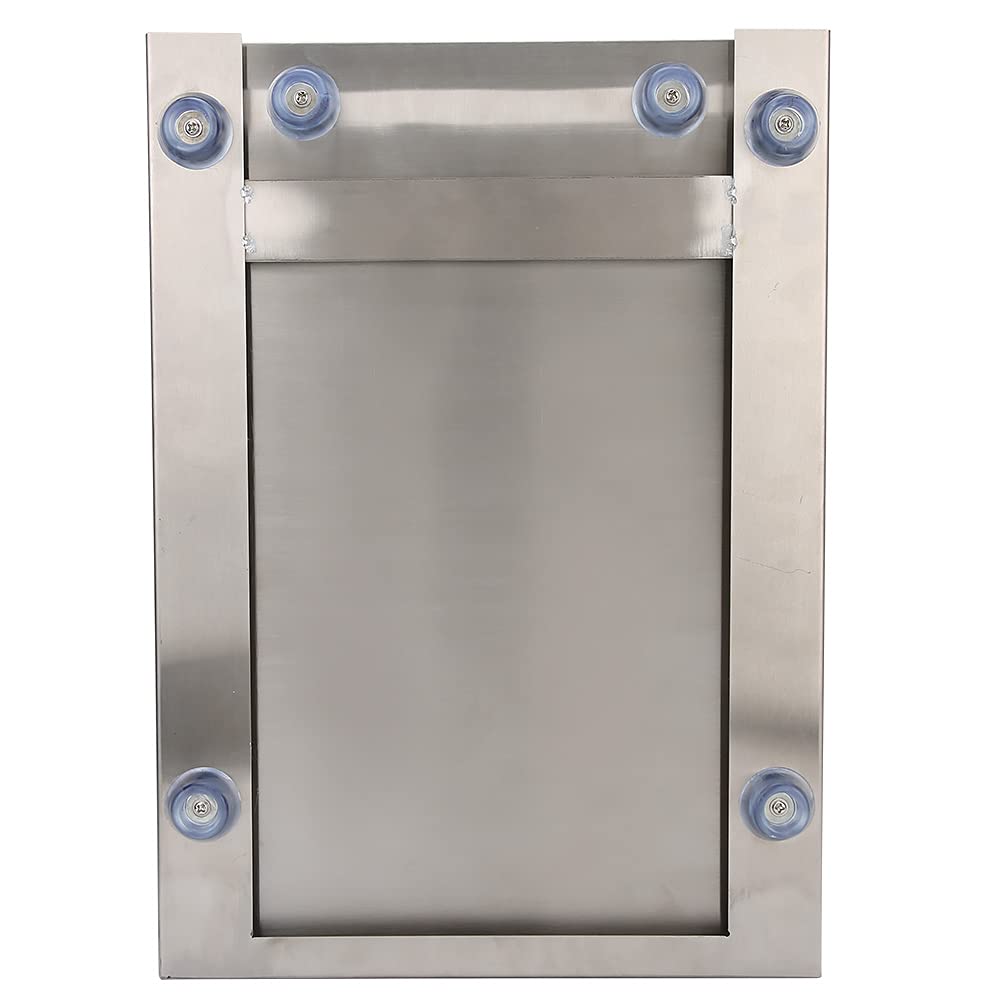 Kommerzieller Schubladentyp, Behälter für Kaffeepulver, Eimer mit Gummistange, Rutschfeste Matte für Café, Büro, Küche, 2,5 L Fassungsvermögen (SILVER)