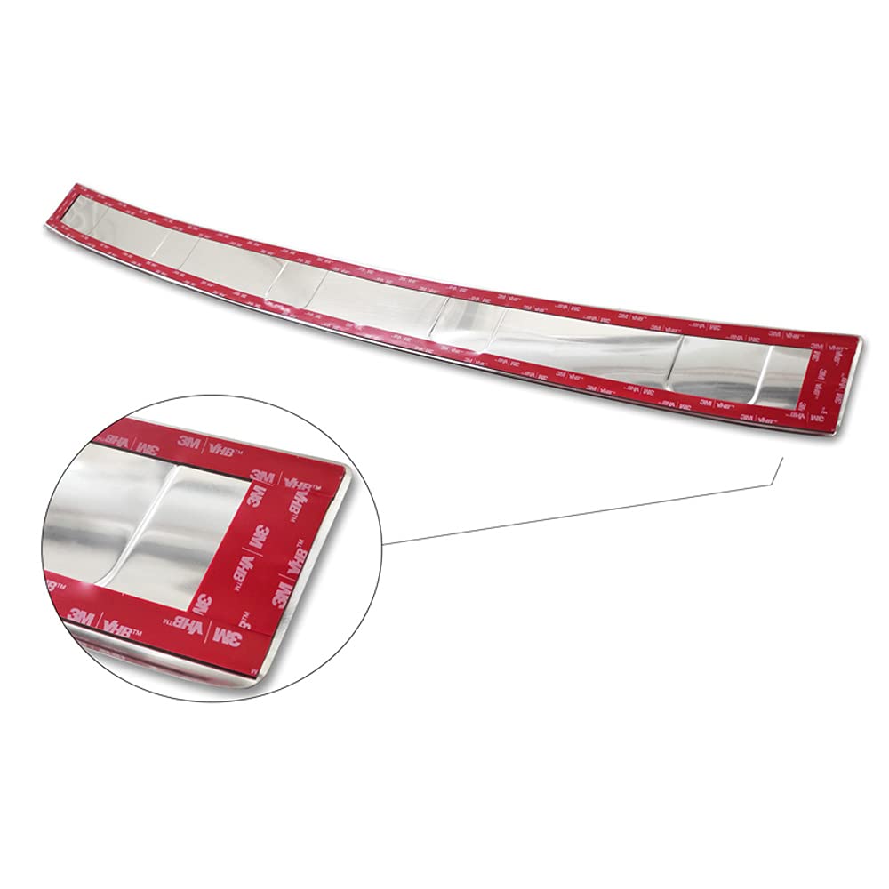 Avisa Protezione paraurti Posteriore in Acciaio Inox Compatibile con Fiat Panda III Cross 2020- incl. Hybrid 'Ribs'