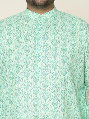 Image of SOJANYA Plus(Since 1958) Men's Cotton Checked Kurta