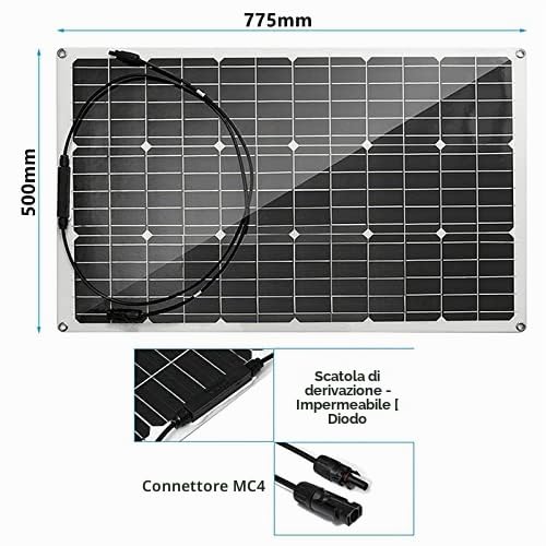 Kit pannello solare 1000W 2PCS 500W, con doppie porte USB, pannello solare flessibile Off Grid System 18V modulo monocristallino fotovoltaico
