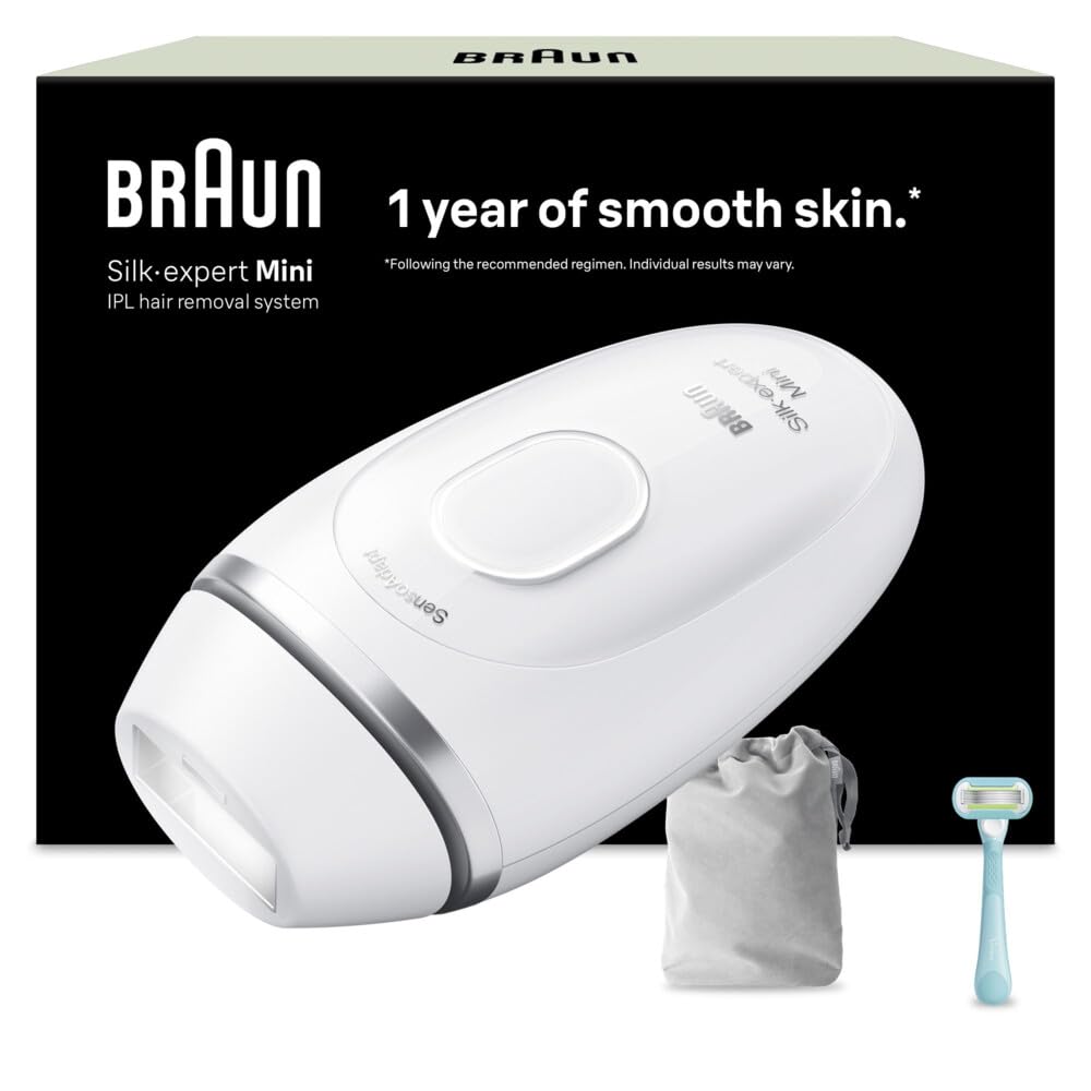 Braun Silk·Expert Mini depilator pulsacyjny z golarką, PL1114 biały