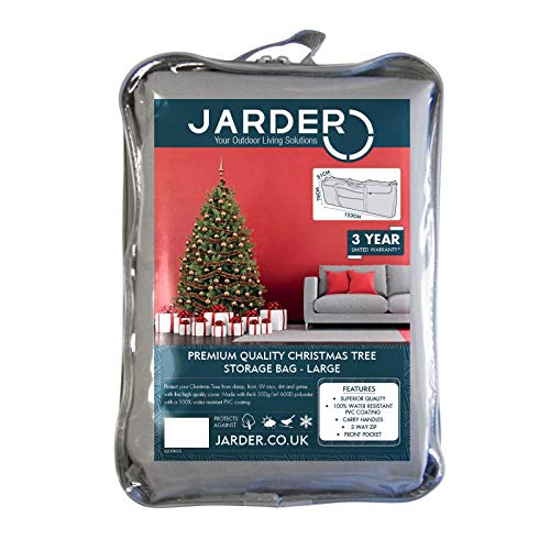 Jarder Christmas Tree Storage Bag For Artificial Xmas Trees & Decorations (Large), Grey