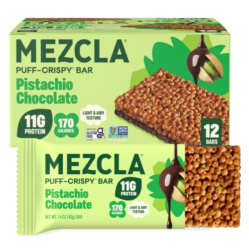Pistachio Chocolate Puff-Crispy Bar