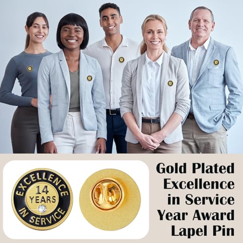 Image of Ferreve 50 /20 Pcs Year of Service Pins Employee Excellence Award Lapel Pin Performance Recognition Reward Anniversary
