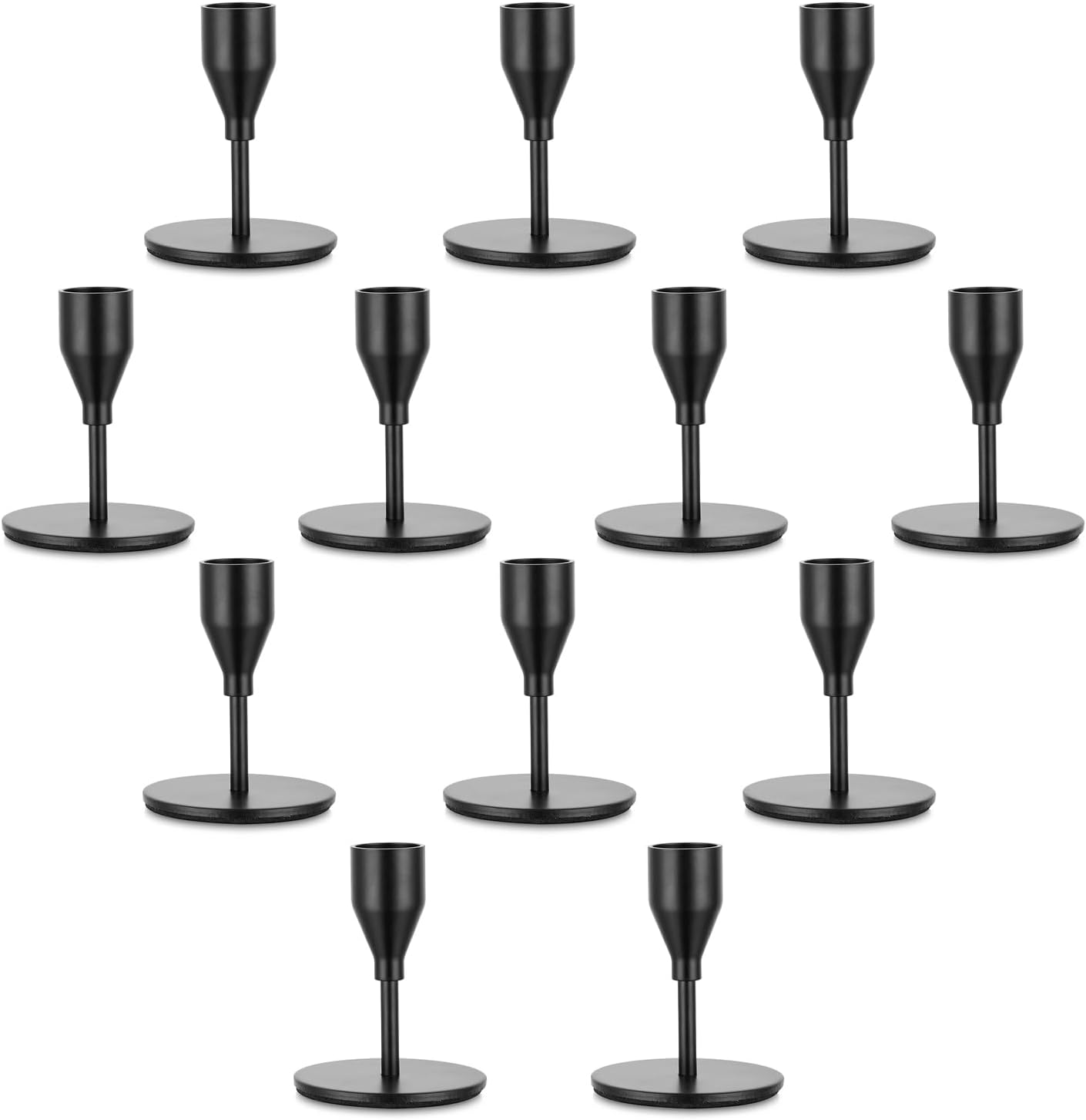 Black Taper Candle Candlestick Holder Candeldo Halloween Metal Candle Sticks Holder