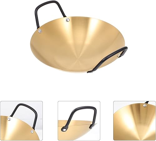 Miniatura 6 de DOITOOL Wok Ramen Pot de fondo plano Olla de fideos coreanos Olla de cocina con asa Tazones de ensalada Recipientes de alimentos Calentamiento