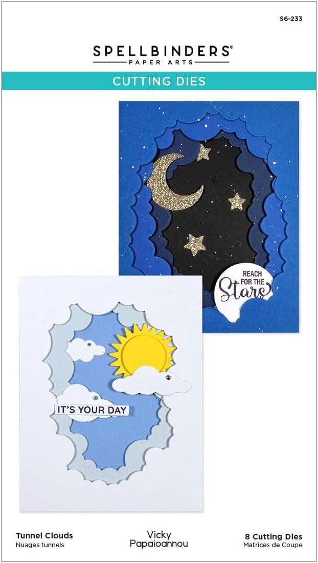 SpellbindersTunnel Clouds Etched Dies, Metal