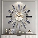 Mid Century Modern Clock 30 Inch Silent Art Decorative Wall Clocks Battery Operated Large Metal Wall Clocks for Living Room Decor…