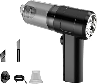 [Yizibuur]小型掃除機 強力 車の掃除機 手持ち式（2024年新登場）車 ハンディクリーナー コードレス 車用 4in1 多機能 Type-C充電式 折りたたみ式 乾湿両用 低噪音 卓上/車内//家具/ペット毛/オフィス/業務用/家庭用