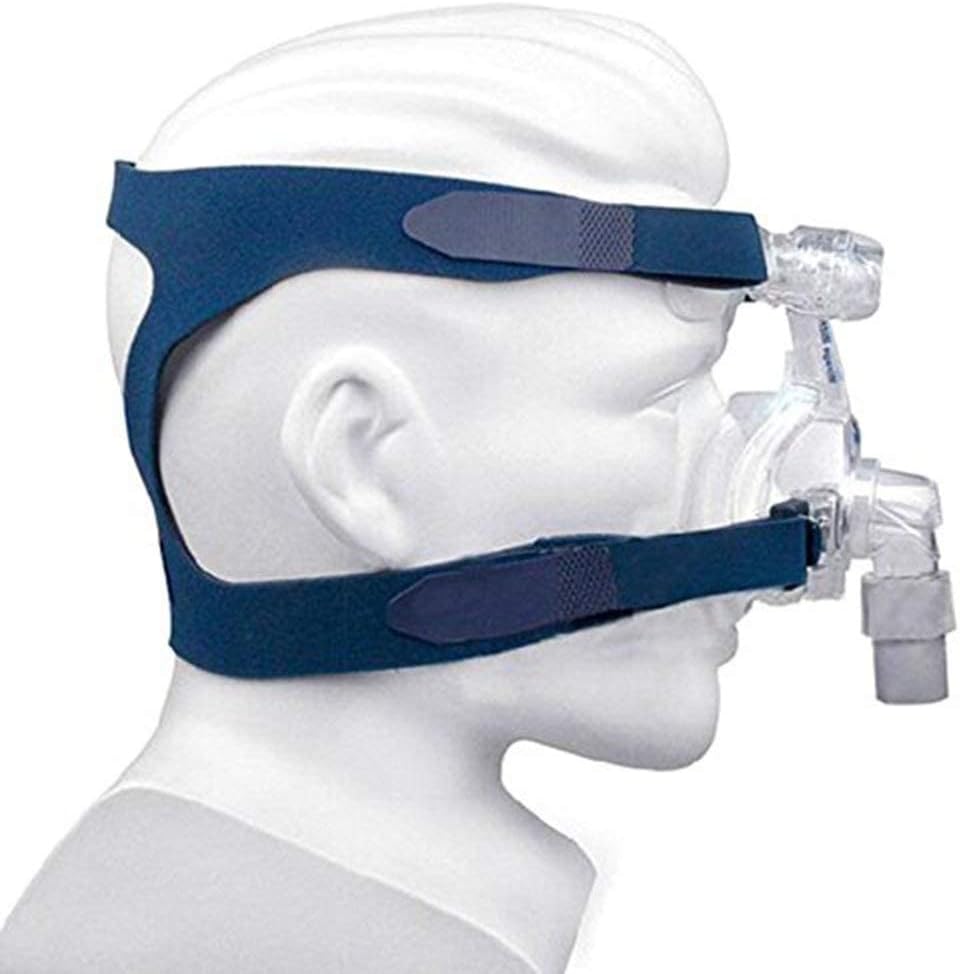 CPAP Headgear Replaces Universal Ultralight Comfort Gel Full Mask Replacement Part Breath Machine Head Band Fit for Respironics Resmed Resmart Without Clips, Blue