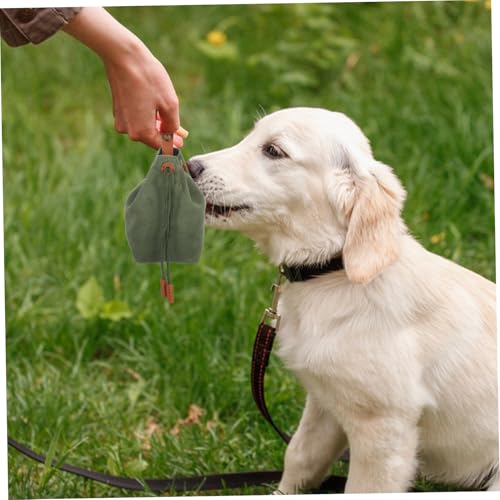 Bolsas de alimentación para mascotas perro bolsa entrenamiento premios lona correa 6