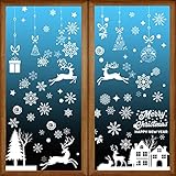 🎅【Ampliamente utilizado】Puede utilizar nuestras pegatinas para ventanas de Navidad en superficies lisas y limpias como ventanas, refrigeradores, puertas de vidrio, espejos en tiendas minoristas, oficinas, restaurantes y el hogar. Perfecto para los escaparates de Navidad.