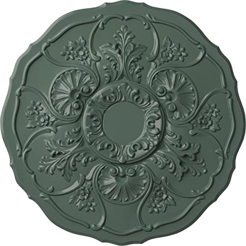 Image of Ekena Millwork CM22CNCBF 22 OD x 1 1 /2 P Cornelia Ceiling Medallion fits Canopies up to 4 inch, Cloud Burst