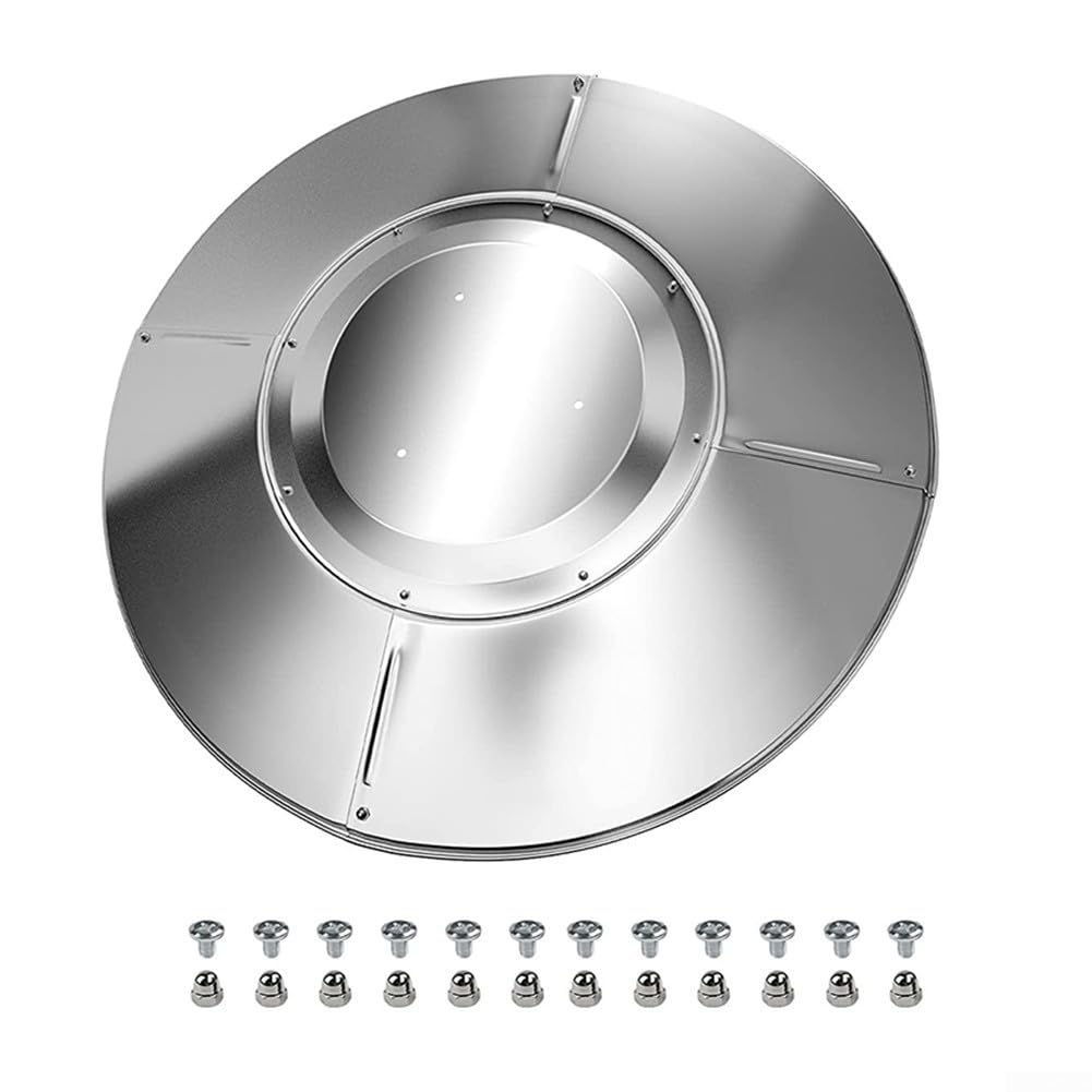 Bouclier réflecteur de chaleur pour parasol chauffant de terrasse, construction en aluminium, housse de protection antirouille, facile à installer, pièce de rechange pour utilisation en extérieur