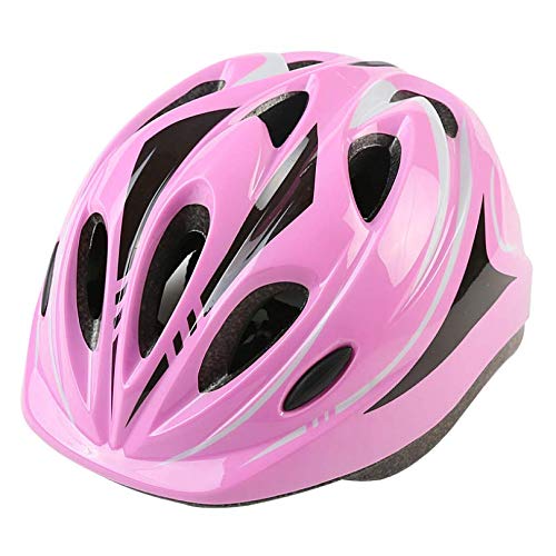 Kids Helmet,Kids Bike Helmet, Boys Girls Bike Helmet Age 7-12, Adjustable Child Helmet (49-59CM) for Bicycle Scooter Skating Cycle (Pink, One Size)