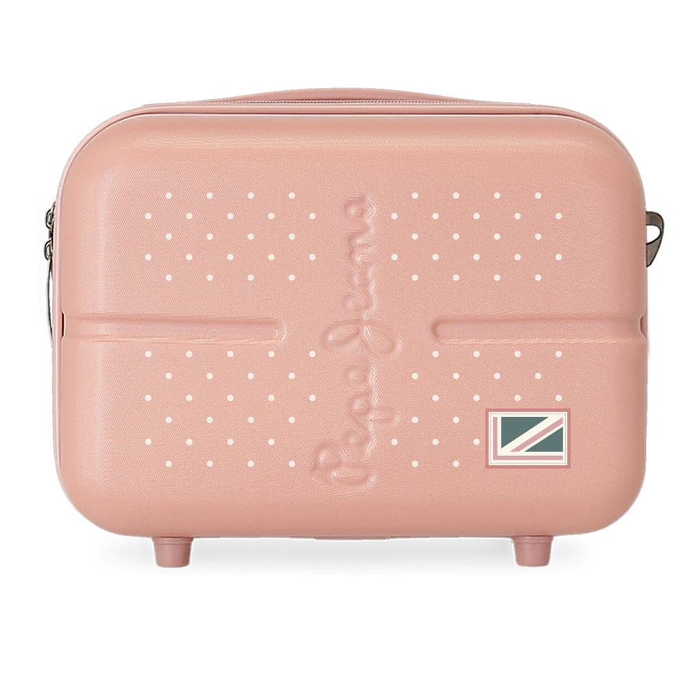 Pepe Jeans Laila Beauty case adattabile con tracolla, 29 x 21 x 15 cm, Rosa, 29x21x15 cms, Beauty case adattabile con tracolla