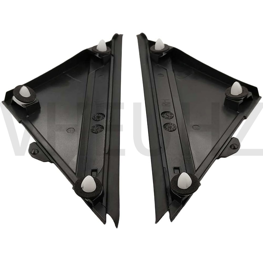 2x Specchietto Retrovisore Esterno Triangolo Piastra di compatibile con FIAT 500 2012 2013 2014 2015 2016 2017 1SH17KX7AA + 1SH17KX7AA (Nero opaco L R)
