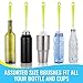 Bottle Cleaning Brush Set - Long Handle Bottle Cleaner for Washing Narrow Neck Beer Bottles, Sports Water Bottles with Straw Brush, Kettle Spout/Lid Cleaner Brushes