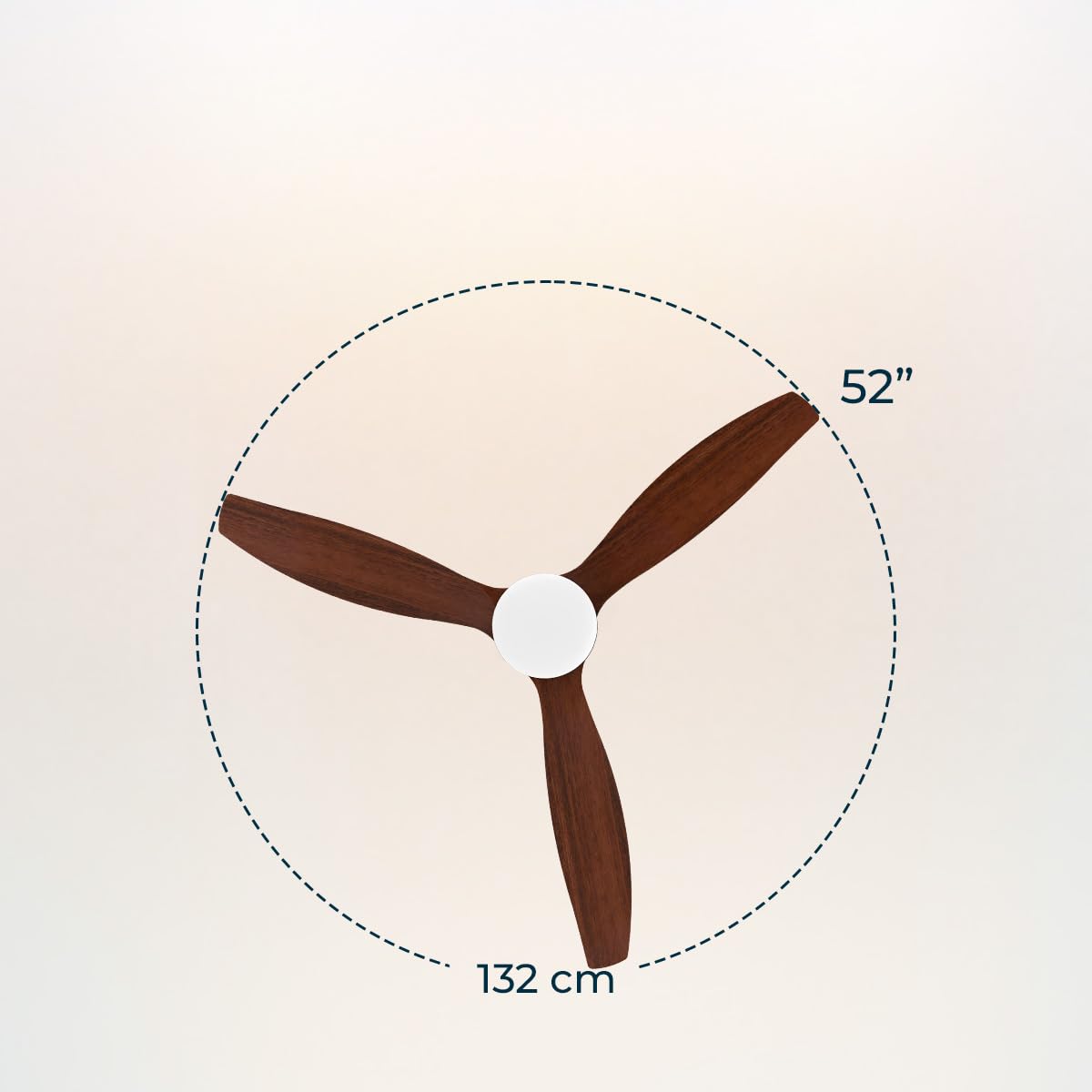 Cecotec Deckenventilator mit LED-Licht Energysilence Aero 5600 Classic Black. 40W, DC-Motor, Durchmesser 132 cm, 3 Flügel, 18W LED, Timer, 6 Geschwindigkeiten, Fernbedienung, Sommer-/Winterfunktion
