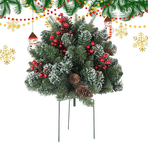 芝生用ステーク, 庭園ガーデンステーク クリスマスツリー用, 杭 看板挿入 アート装飾 屋外 裏庭 ホームパティオ ポーチ 芝生 通路 エクステリア向け