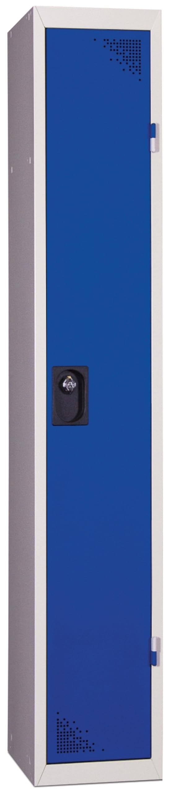 Vestiaire Industrie Propre 1 Colonne - Gris RAL 7035 - Portes 4 Coloris (Bleu, Gris, Rouge, Anthracite)