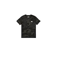 Alpha Industries Maglietta Basic T Small Logo Camo Uomo Black
