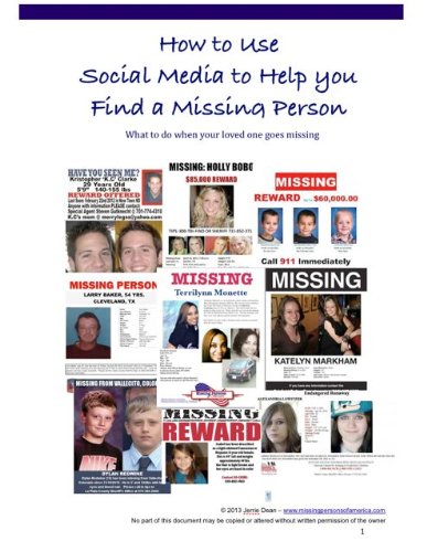 Amazon.com: How to use Social Media to Help you find a Missing Person ...