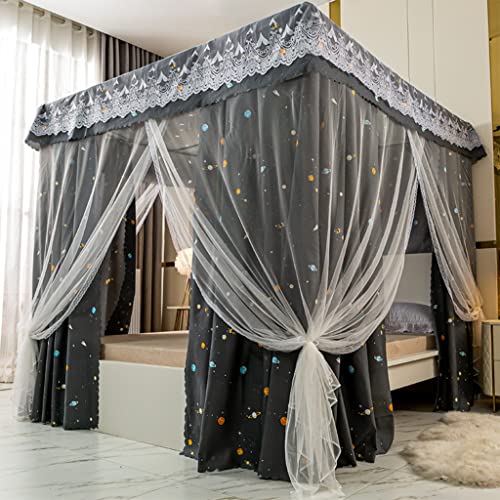 Dosel de cama de alta gama con diseño elegante de 4 postes para suites de adultos 2