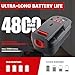 VANTTECH 4.8Ah 18V Ni-Mh HPB18 Replacement Battery for Black and Decker 18V Battery HPB18 HPB18-OPE Compatible with Black + Decker Battery 18 Volt FS18FL A1718 Firestorm Cordless Power Tool 2Pack