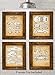 Original Porsche Patent Prints - Vintage Wall Art Decor Gifts for Car Enthusiasts, Man Cave and Office Decoration, Classic Room Decor, 8x10 Unframed Art Poster (Set of 4)