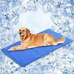 Paw Paws Self Cooling Dog Mat, Non-Toxic Summer Rectangular Cool Gel Pet Pad, Suitable for Crates, Kennels and Bed Extra Large 50x90cm