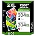 304XL Ink Cartridges Black and Colour Combo Pack Replacement for HP 304 Ink Cartridges Printer Ink 304XL for HP Envy 5010 5020 5032 5030 5000 DeskJet 3760 3762 2600 2620 2630 2633 3720 3750