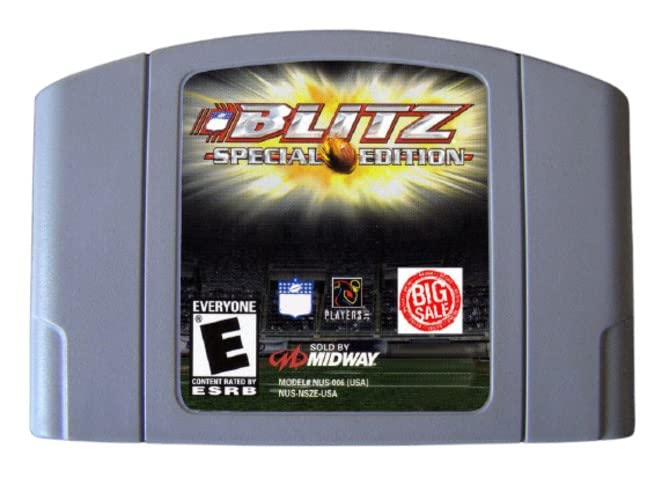 Retro Game 64 Bit Games Blitz Special Edition USA Version (Gray)