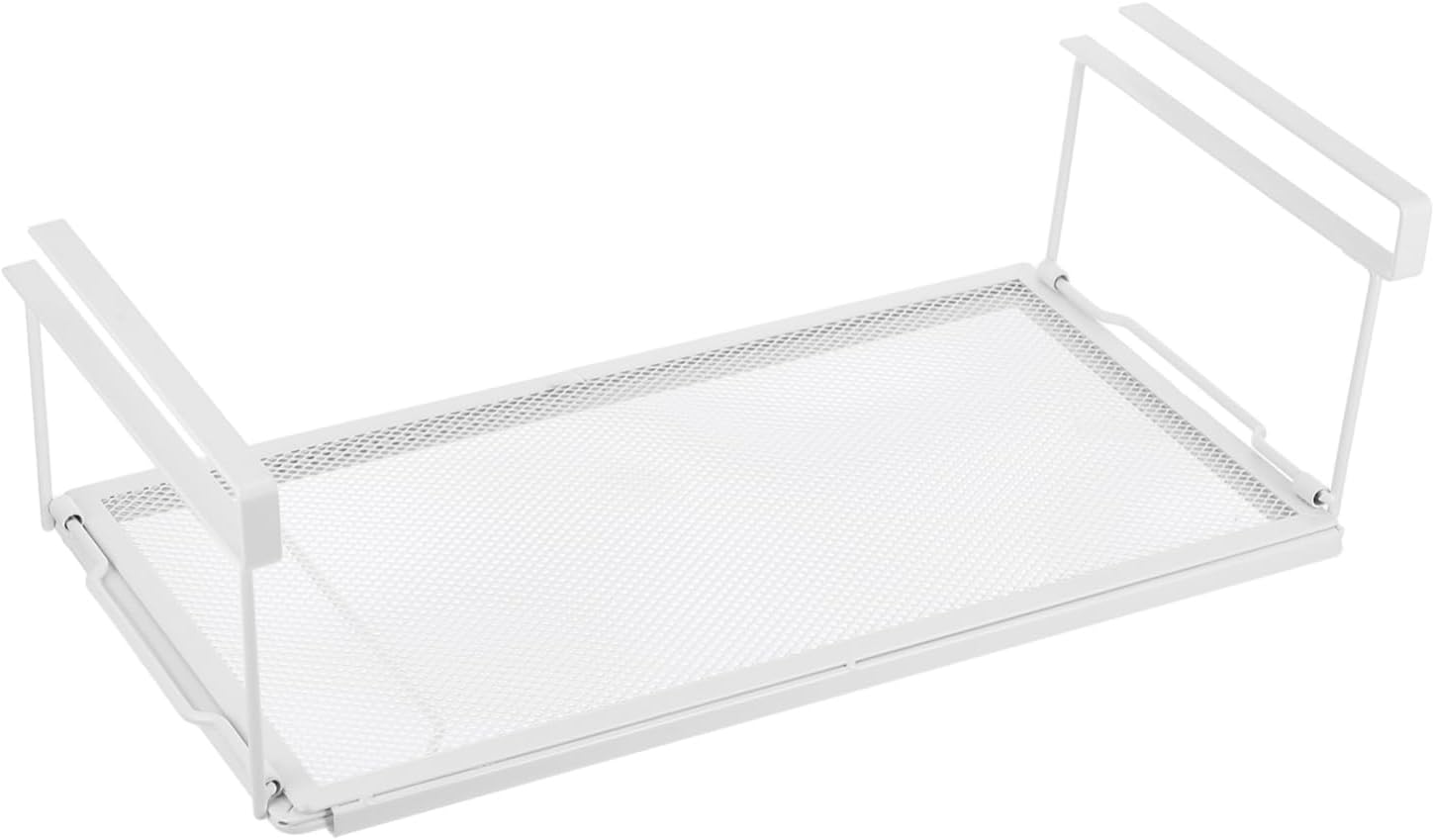 KICHOUSE under Shelf Storage Basket Expandable Organizer for Kitchen Cabinet Pantry Desk Hanging Basket for Efficient Storage Versatile and Space-saving Design