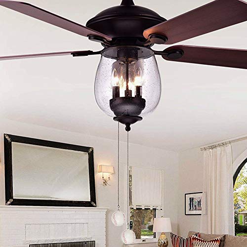 Image of Ceiling Fan Pull Chain Decorative Extension Light Pull Chain Set, Sport Theme Fan String Charm Decorative Extension,Fan Light Chains Ornaments, Baseball Pendant for Ceiling Fans Lights Lamp 2Pack