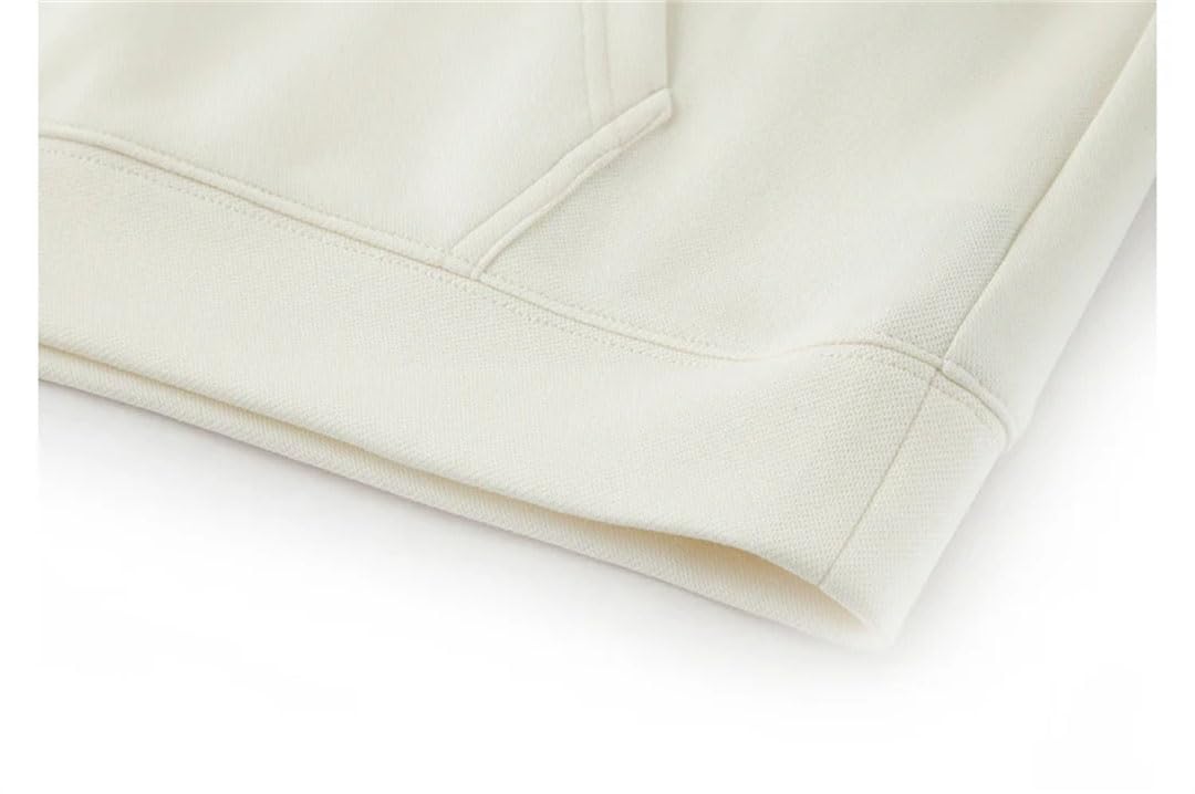 Sudadera con capucha de algodón simple para mujer, con bordado de letras, manga caída