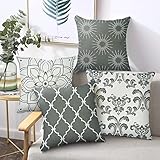 Geometric Throw Pillow Covers Decorative Pillow Cover Case Cushion Linen Pillowcases Zippered 18 x...